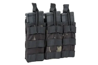 asgbox.pl - Potrójna ładownica typu Open na magazynki  M4/M16 Specna Arms Tactical MC Black