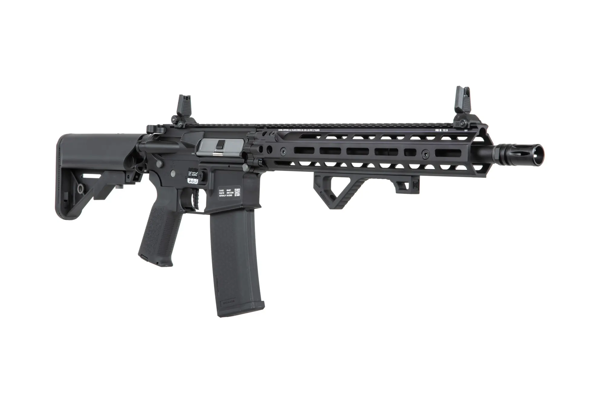 Karabinek ASG Specna Arms Daniel Defense® RIS III 12.5" SA-P28 Prime™ HAL™ ETU z silnikiem bezszczotkowym Czarna OD-G-SPE-01-041809-00 asgbox.pl Karabinek ASG Specna Arms Daniel Defense® RIS III 12.5" SA-P28 Prime™ HAL™ ETU z silnikiem bezszczotkowym Czarna - obrazek 5