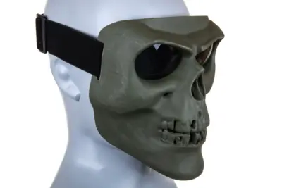 Maska Skeleton Full Face Oliwkowy - obrazek 2