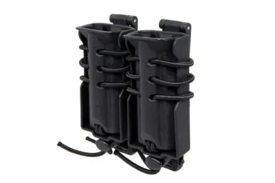 asgbox.pl - Ładownica na 2 magazynki 9mm Wosport Urban Assault Quick Pull Czarny