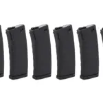 asgbox.pl - Zestaw 6 magazynków Mid-cap KWA na 120 kulek do replik M4/M16 Czarny
