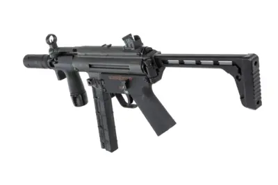 asgbox.pl - Pistolet maszynowy ASG BOLT Airsoft SWAT K (B.R.S.S) z atrapą tłumika dźwięku