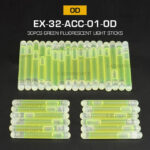 WST Fluorescent MINI Lightstick 40 mm, 30 Pcs – Green