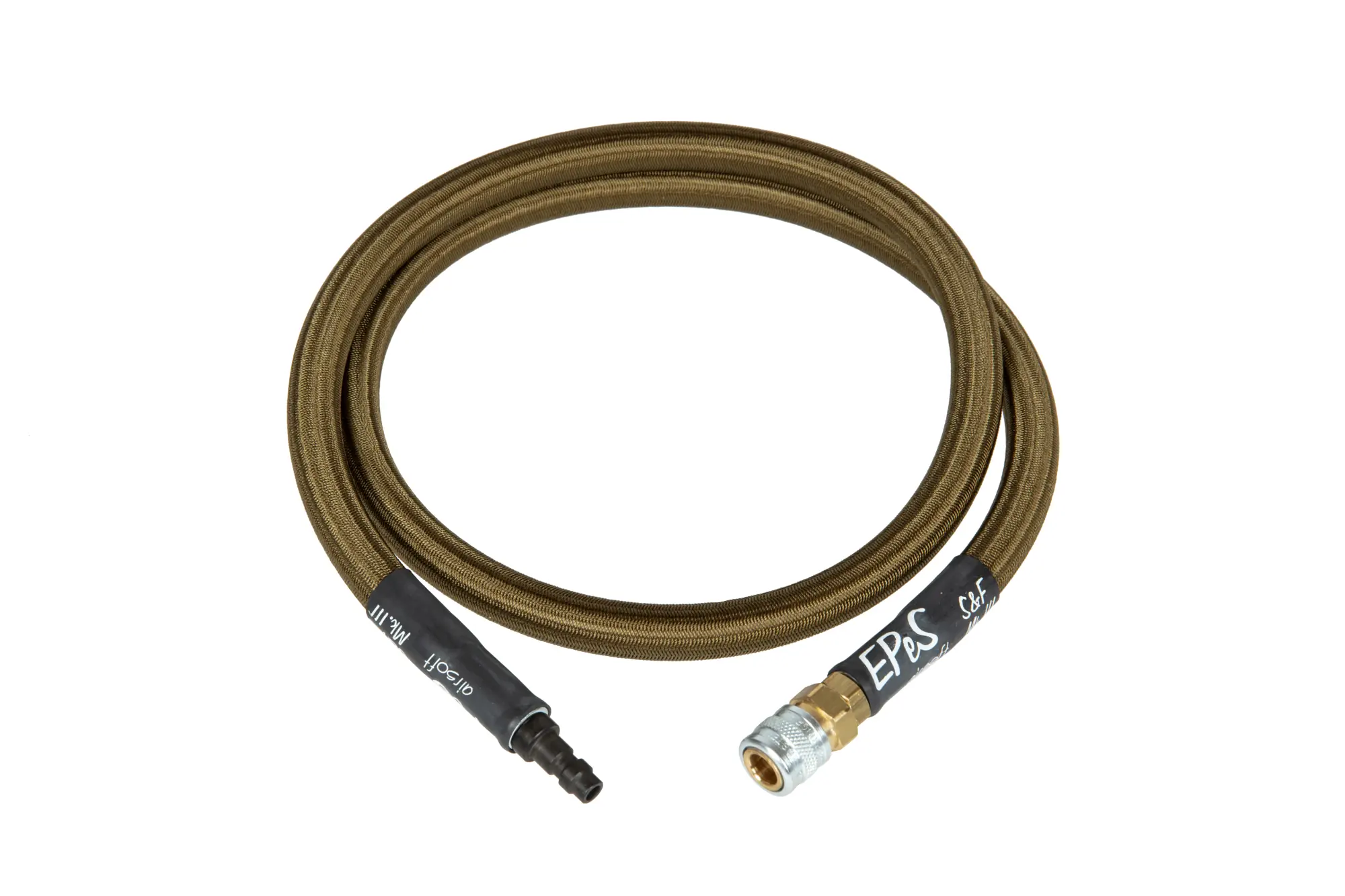 Wąż HPA S&F Mk.III z oplotem 100 cm - Oliwkowy EPE-12-036630-00 asgbox.pl Wąż HPA S&F Mk.III z oplotem 100 cm - Oliwkowy - obrazek 3