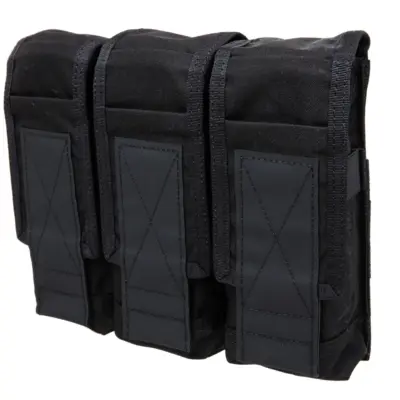 asgbox.pl - Potrójna zamykana ładownica na magazynki 7.62 mm Emerson Gear Czarna