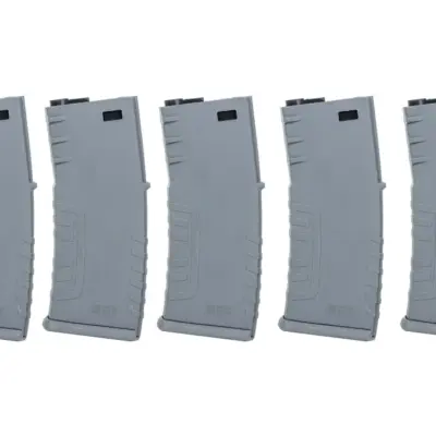 Alternative view of Zestaw 5 sztuk polimerowych magazynków mid-cap 120 kulek Specna Arms Szary