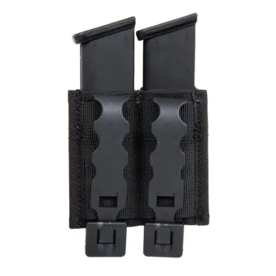 asgbox.pl - Podwójna ładownica na magazynki  pistoletowe Wosport Czarna