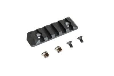 Szyna ERS™ KeyMod 5 slotów - czarna - obrazek 2