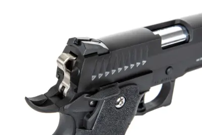 Pistolet ASG Modify Trinity Hi-Capa 5.1 (Nylonowy zamek) Green Gas Czarny - obrazek 3