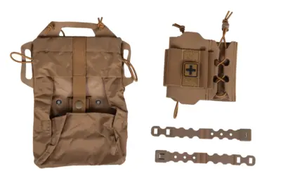 asgbox.pl - Taktyczna apteczka zrywana z panelem Molle Wosport Coyote Brown