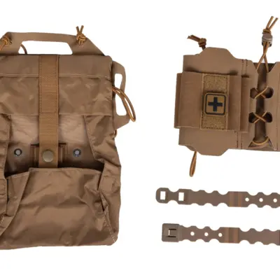 asgbox.pl - Taktyczna apteczka zrywana z panelem Molle Wosport Coyote Brown