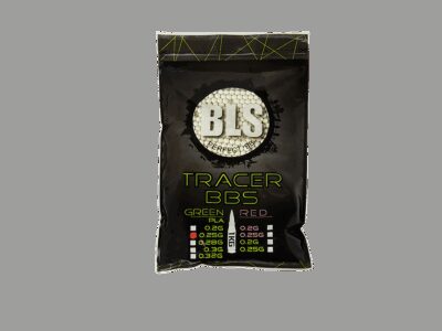 20x BLS BIO Tracer pellets 0,25g, 4000 BBs - Green Illuminating (box) - obrazek 4