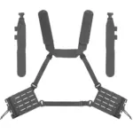 Zestaw Chest Rig Wosport ARC Wolf Grey - obrazek 2