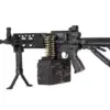 Karabin maszynowy G&G ASG CM16 LMG Stealth Czarny (OUTLET) OD-G-OUT-72-042711-00 asgbox.pl