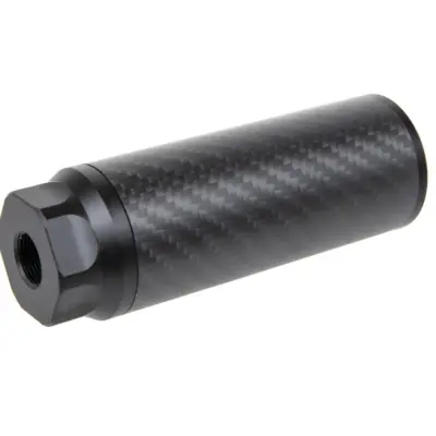 asgbox.pl - Karbonowy tłumik dźwięku Silverback Short 14mm CCW Czarny