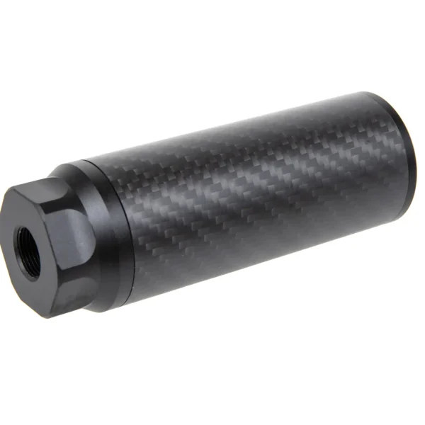 asgbox.pl - Karbonowy tłumik dźwięku Silverback Short 14mm CCW Czarny