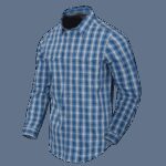 HELIKON COVERT Concealed Carry Long Sleeve Shirt - Ozark Blue Plaid