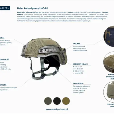 Hełm balistyczny Maskpol LHO-01 Oliwkowy MSK-21-038248-02 asgbox.pl Hełm balistyczny Maskpol LHO-01 Oliwkowy MSK-21-038248-02 asgbox.pl