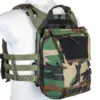 asgbox.pl - Kamizelka taktyczna Specna Arms Tactical typu Plate Carrier z panelem szturmowym Woodland