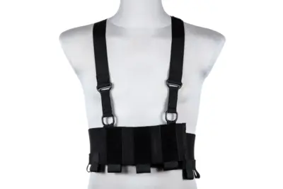asgbox.pl - Kamizelka Low-Vis typu Chest Rig - Czarna