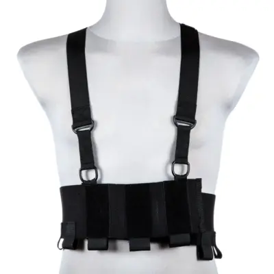 asgbox.pl - Kamizelka Low-Vis typu Chest Rig - Czarna