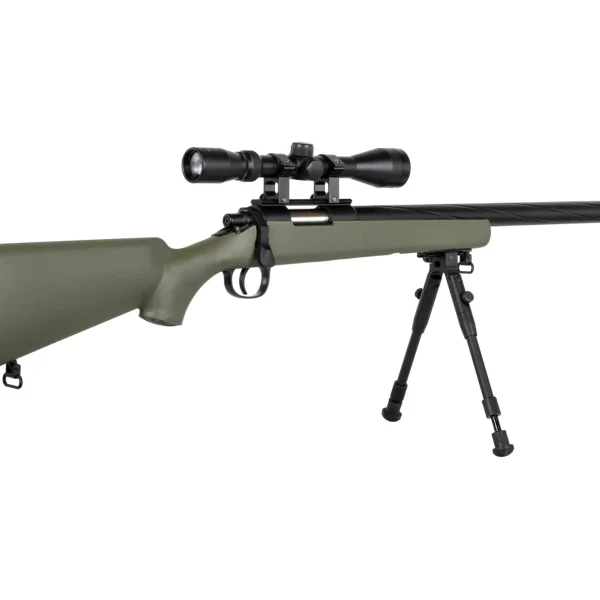 asgbox.pl - Replika karabinu snajperskiego Specna Arms SA-S12 EDGE™ z lunetą i dwójnogiem Oliwkowa