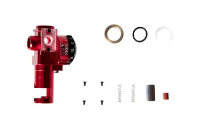Aluminiowa komora hop-up CNC do CZ Scorpion Evo3 Czerwona - obrazek 2