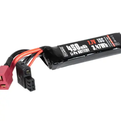 asgbox.pl - Akumulator Li-Po Specna Arms x Gens Ace 450 mAh 15C 7.7V High Voltage T-Deans G-Tech