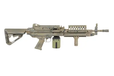 Karabin maszynowy ASG A&K MK 46 MOD 0 Battleworn Flat Dark Earth - obrazek 3