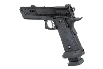 Pistolet ASG SRC Dark Viper DUAL POWER z walizką transportową i magazynkiem green gas Czarny - obrazek 5