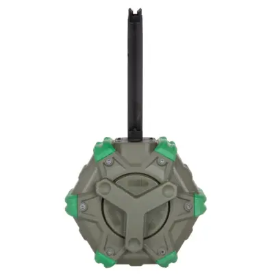 Alternative view of Bębnowy magazynek gazowy 350 kulek do replik 1911 WE - zielony