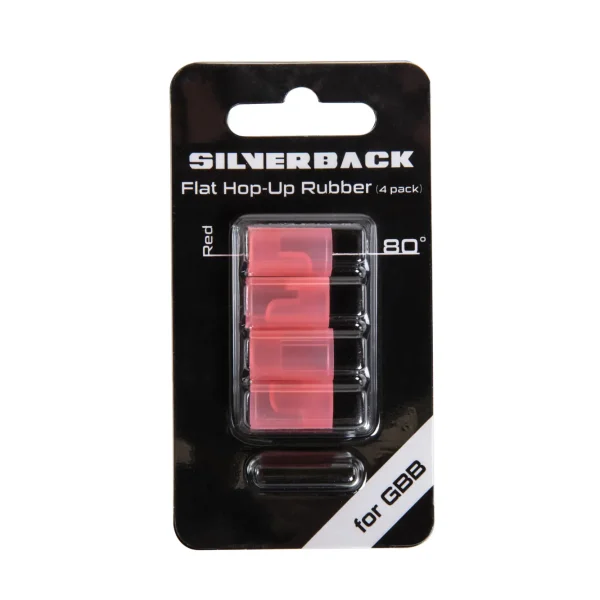 asgbox.pl - Zestaw 4 gumek Hop-Up  Silverback 80° typ GBB (wersja silikonowa)
