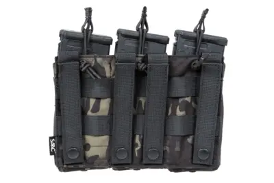 Potrójna ładownica typu Open na magazynki  M4/M16 Specna Arms Tactical MC Black - obrazek 2