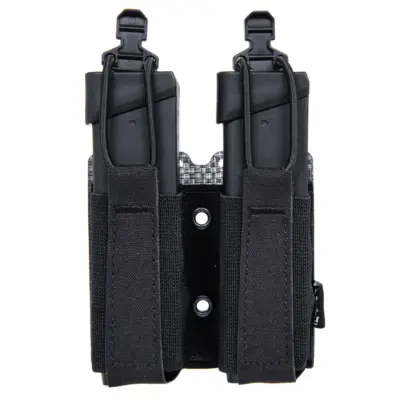 asgbox.pl - Elastyczna podwójna ładownica pistoletowa Primal Gear Czarna