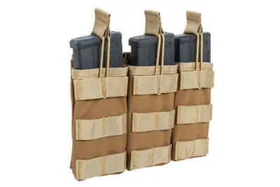 asgbox.pl - Potrójna ładownica typu Open na magazynki  M4/M16 Specna Arms Tactical Tan