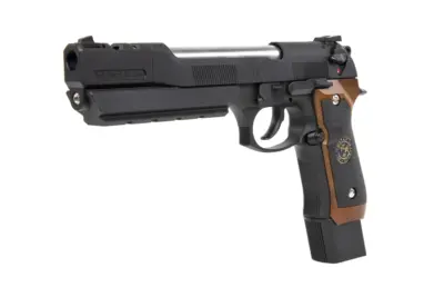 Pistolet ASG WE GP331 BIOHAZARD - Mod. B. Burton Brown Grip (Single only) - obrazek 3