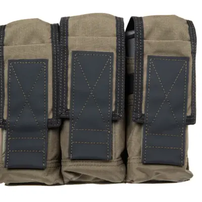 asgbox.pl - Potrójna zamykana ładownica na magazynki 7.62 mm Emerson Gear Ranger Green