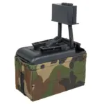 asgbox.pl - Elektryczny magazynek pudełkowy A&K na 2000 kulek do replik typu M249 Woodland