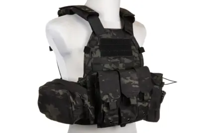 asgbox.pl - Kamizelka Plate Carrier Emerson Gear 6094A Style z zestawem ładownic MC Black