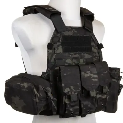 asgbox.pl - Kamizelka Plate Carrier Emerson Gear 6094A Style z zestawem ładownic MC Black