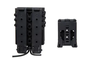 asgbox.pl - Ładownica na 2 magazynki M4/M16 Wosport Urban Assault Quick Pull Czarny