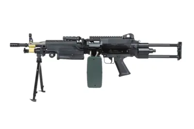 Karabin maszynowy ASG A&K Cybergun M249 PARA Czarny (OUTLET) - obrazek 4