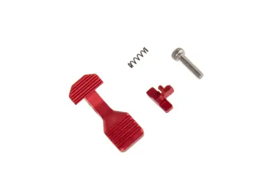 Wzmocniony Bolt Catch do replik M4/M16 AEG - Czerwony - obrazek 2