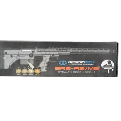 asgbox.pl - Replika karabinu snajperskiego Desert Tech SRS-A2/M2 22” (leworęczna) - FDE (OUTLET)