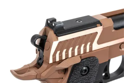 Pistolet ASG SRC Sahara Viper DUAL POWER z magazynkiem green gas Flat Dark Earth - obrazek 3