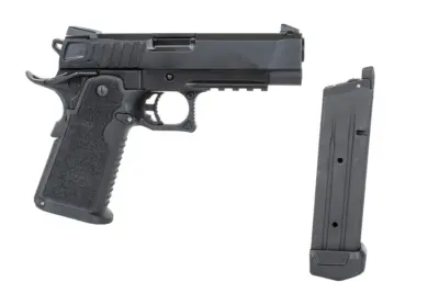 Pistolet ASG ICS Hi-Capa Legacy Dual Power (z magazynkiem na CO2) - obrazek 3