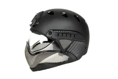 Hełm Full Face First  -Czarny - obrazek 4