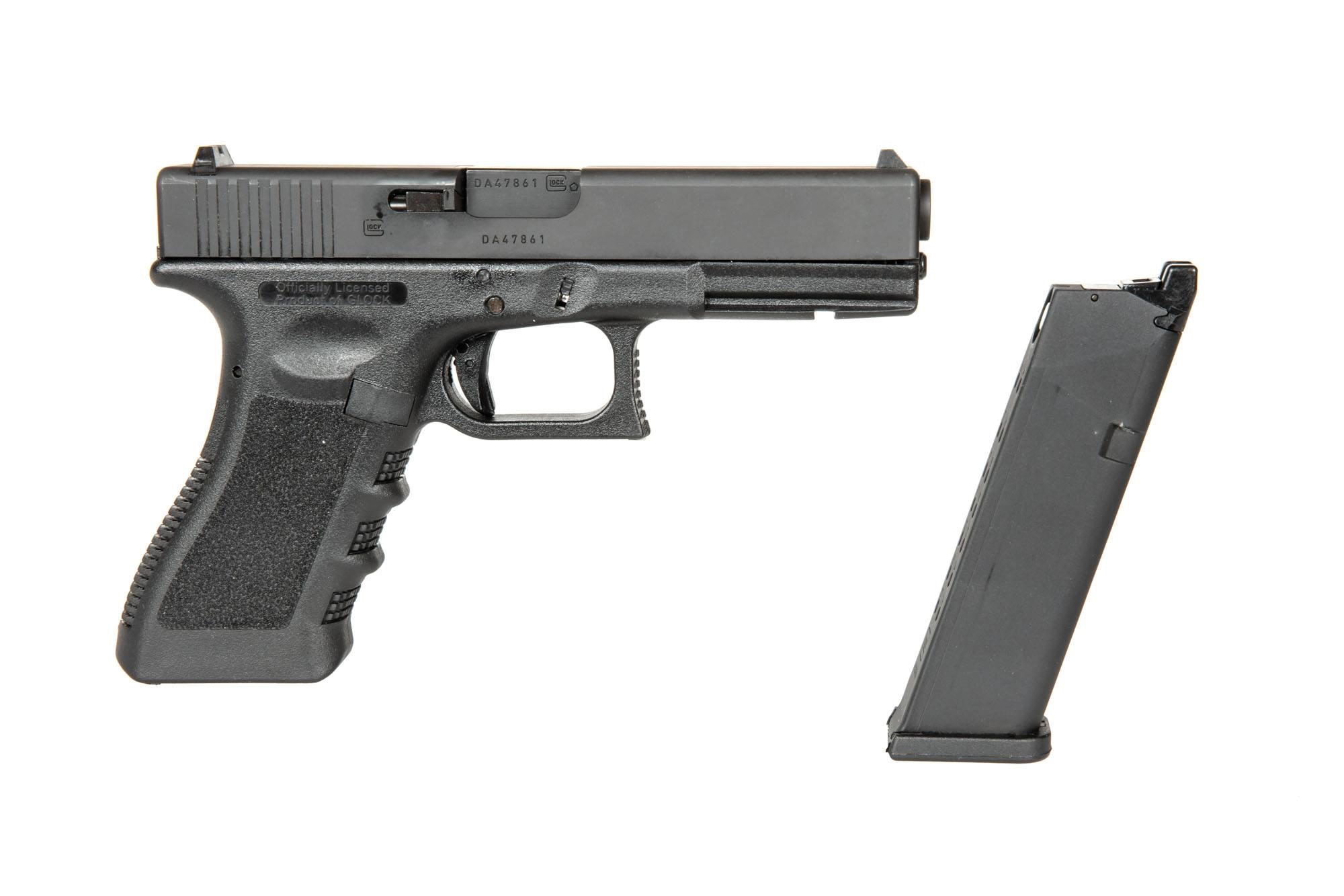 Pistolet ASG Umarex GLOCK 17 Gen 3 (wersja GHK) (OUTLET) OUT-72-033577-00 asgbox.pl Pistolet ASG Umarex GLOCK 17 Gen 3 (wersja GHK) (OUTLET) - obrazek 3