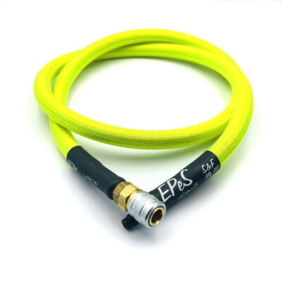 EPeS HPA S a F Braided Hose, 100cm, QD Foster - Neon Green