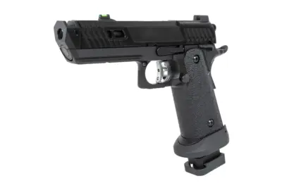 Pistolet ASG SRC Dark Viper DUAL POWER z magazynkiem green gas Czarny - obrazek 4